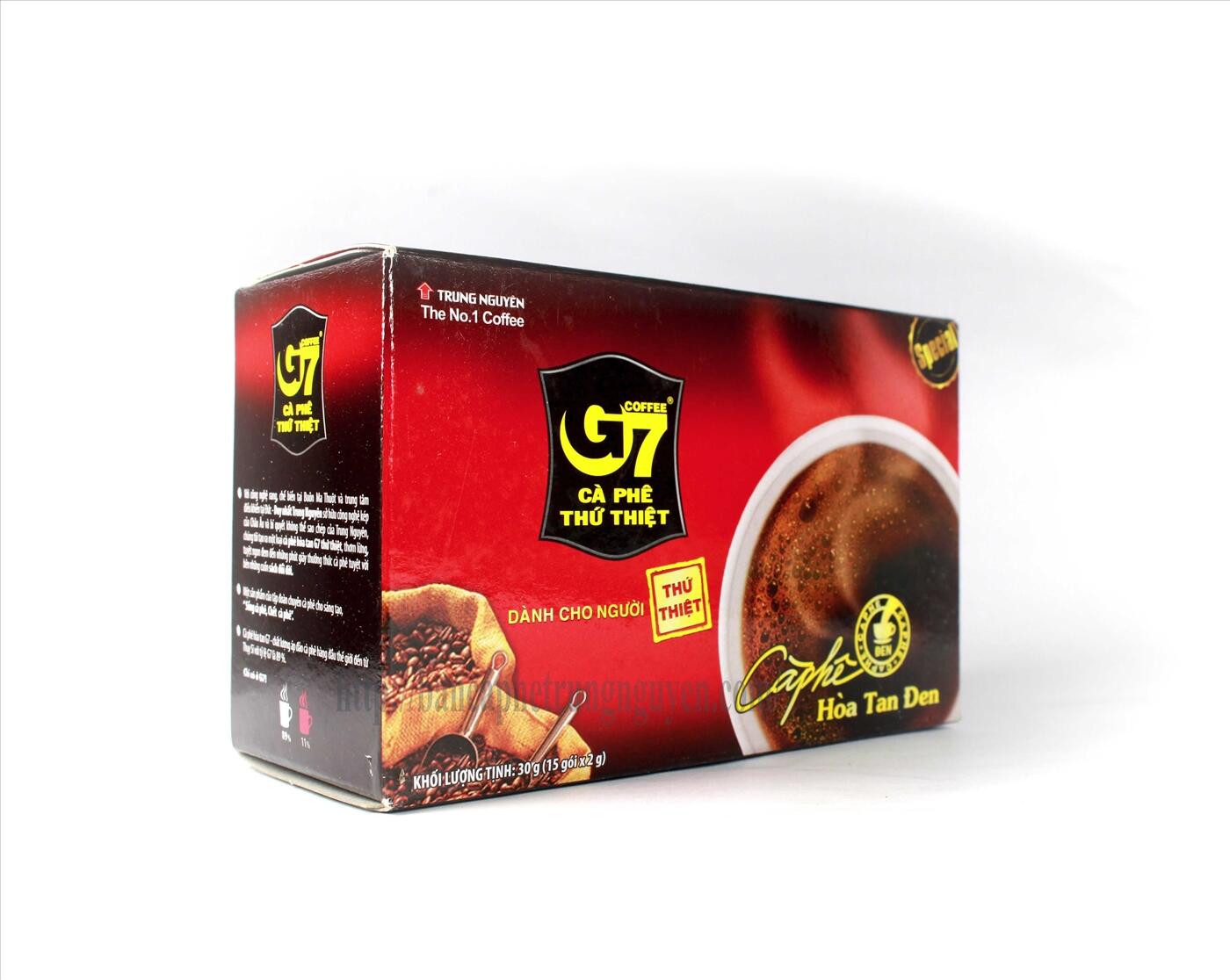 Giá cà phê G7 theo dòng sản phẩm và cách đóng gói   |Traloitructuyen.com